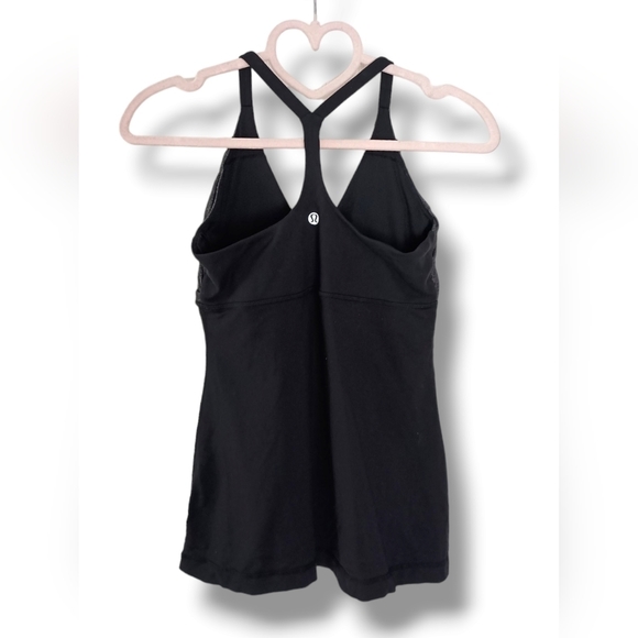Lululemon BLACK/GREY combo Pure Balance Tank yoga top Size 6 - Picture 3 of 5